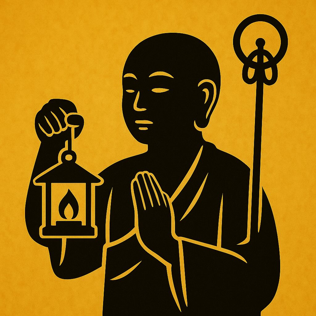 0029 Digital Talisman-Torch-Bearing Jizo